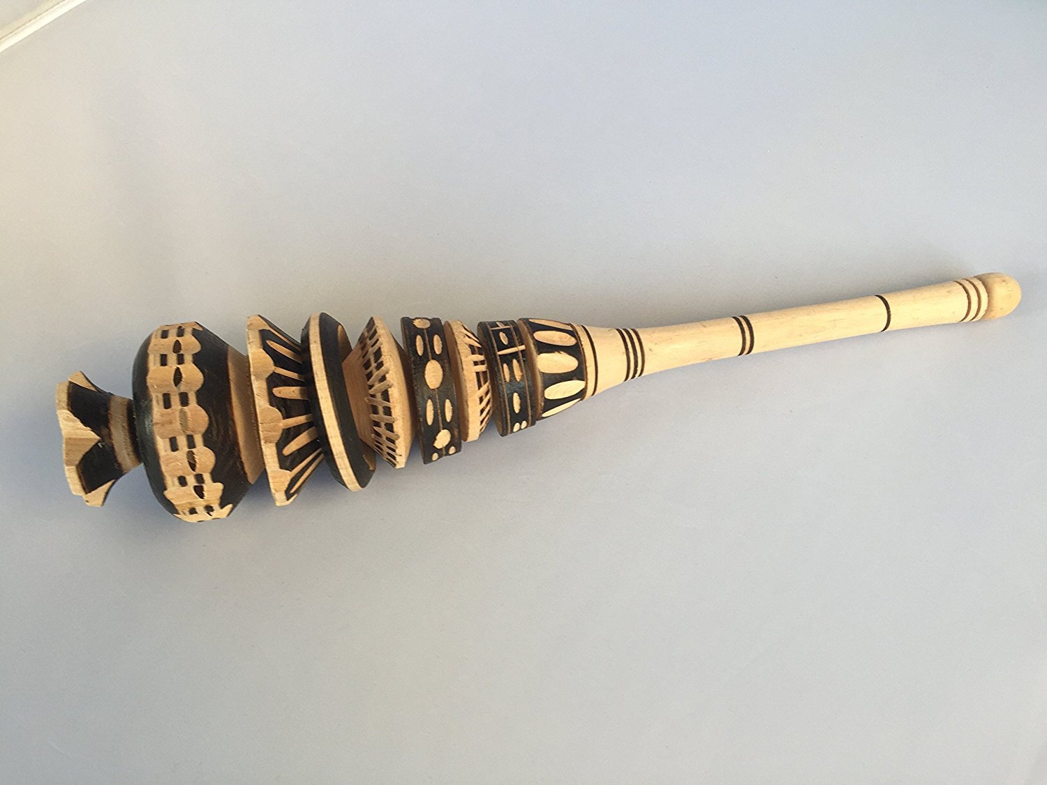 Genuine Traditional Mexican Wooden Handcrafted Molinillo Stirrer