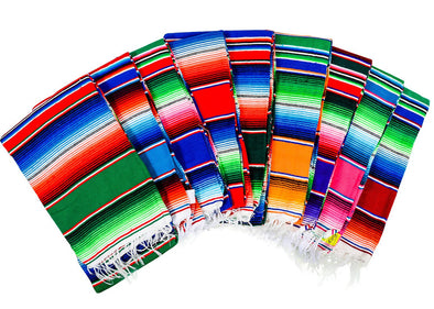Medium Mexican Saltillo Sarape Blanket 48" x 80" 